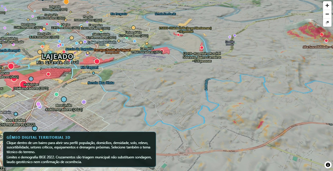 Territorial Digital Twin 3D · Lajeado